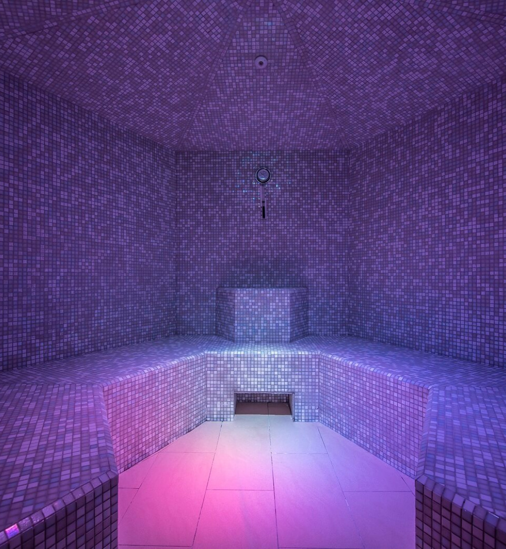 Parná sauna soľnými výparmi