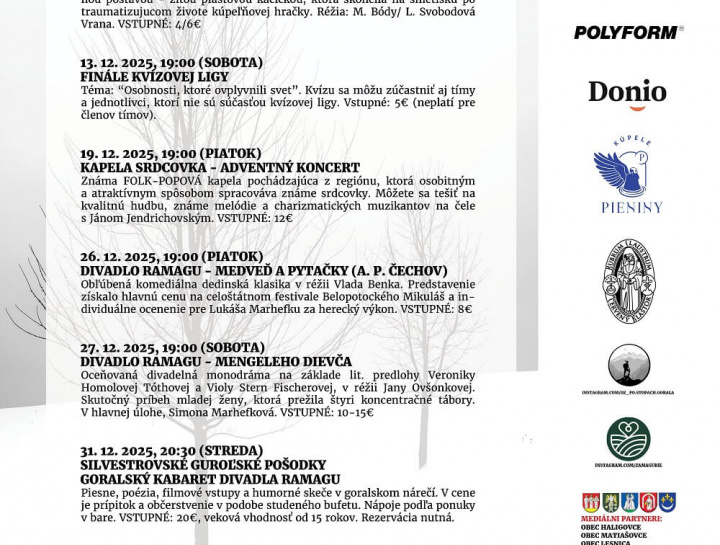 Podujatia v Ramagu Ateliéri